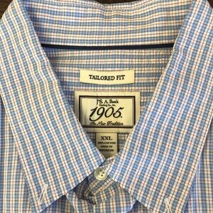 Mens Short Sleeve Jos A Bank Pocket Dress Shirt in 2XL
